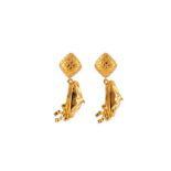 Chanel Bow Clip On Earrings