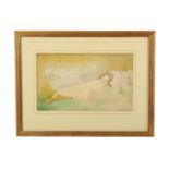 BRITISH SCHOOL Sleeping Child Watercolour