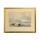 PAUL MARNY (British 1829-1914) The wreck Signed and inscribed Watercolour 13 x 11 in (approx)