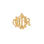 Christian Dior Logo Brooch