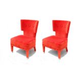 A pair of Archer and Smith armless chairs