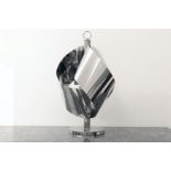 Vintage Chromed Abstract Design Lamp