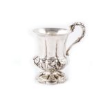 A William IV sterling silver Christening mug