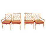 Vintage Faux Bamboo Armchairs