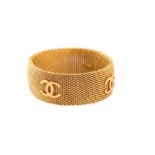 Chanel CC Logo Mesh Bracelet