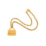 Chanel Handbag Pendant Necklace
