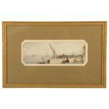 MANNER OF EDWIN LORD WEEKS (American 1849-1903) North African port scene Watercolour