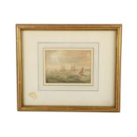 ENGLISH SCHOOL (early 19th century) Shipping out to sea Watercolour 12 x 10 in (approx)
