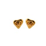 Chanel Logo CC Clip On Earrings