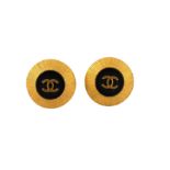 Chanel CC Logo Clip On Earrings