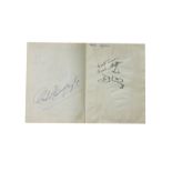 Autograph Album.- Incl. Charlie Chaplin