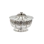 An early to mid-20th century Mexican silver covered sugar bowl, Mexico City circa 1930-50 by