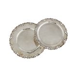 A graduated pair of mid-20th century Egyptian 900 standard silver serving dishes, Cairo circa 1955