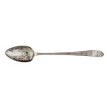 A George III Irish sterling silver basting spoon, Dublin 1787 by John Dalrymple