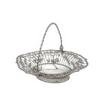 A George III sterling silver bread basket, London 1767 by William Plummer (reg. 8th April 1755)