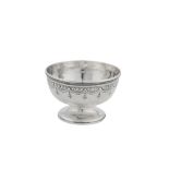 A Victorian provincial sterling silver sugar bowl, Exeter 1866 by Josiah Williams & Co