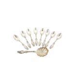 A selection of American sterling silver lily pattern flatware, by Whiting