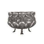 A late 19th / early 20th century Anglo – Indian Raj unmarked silver bowl, Lucknow circa 1900