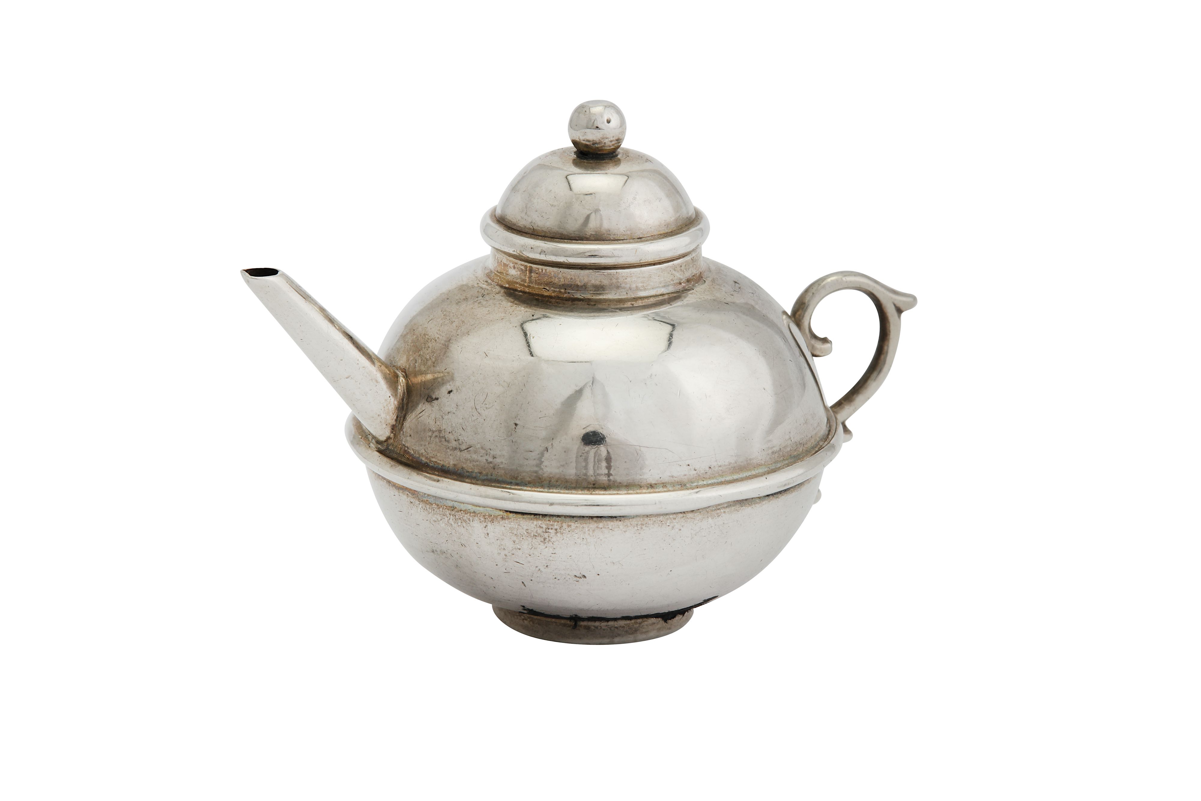 A Victorian sterling silver miniature or ‘Toy’ teapot, Birmingham 1895 by J.W (untraced) - Image 2 of 3