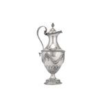 A George III silver wine ewer, London circa 1775, no makers mark