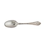 A Queen Anne Britannia standard silver table spoon, London 1707 by Andrew Archer (reg. 27th Oct