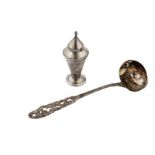 An early 20th century Norwegian 835 standard silver soup ladle, Kragerø circa 1920 by Brødrene