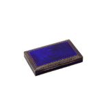 An early 20th century Austrian 900 standard silver and guilloche enamel cigarette case, Vienna post-