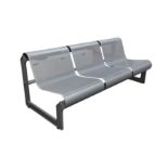 A 'Lagos' steel bench by Nel Versuuren for Artifort