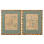 A pair of 20th Century Japanese prints