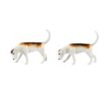 A pair of Beswick hounds