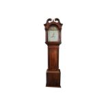 AN EARLY 19TH CENTURY ENGLISH MAHOGANY LONGCASE CLOCK