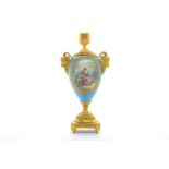 A singular Sevres style garniture or vase