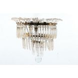An early 20th Century cascading chandelier