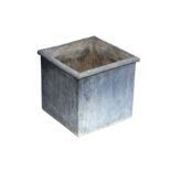 An ealy 19th Century square form lead planter of plain design.