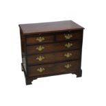 A George II mahogany bachelors chest