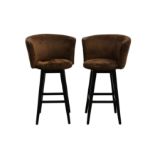 A pair of contemporary bar stools