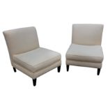 A pair of contemporary lounge or occasional chairs