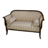 A mid 20th Century Biedermeier walnut two seater sofa