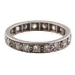 A diamond eternity ring