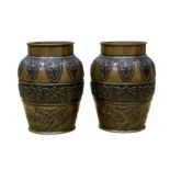 WITHDRAWN - A pair of 19th Century Chinese bronze vases,