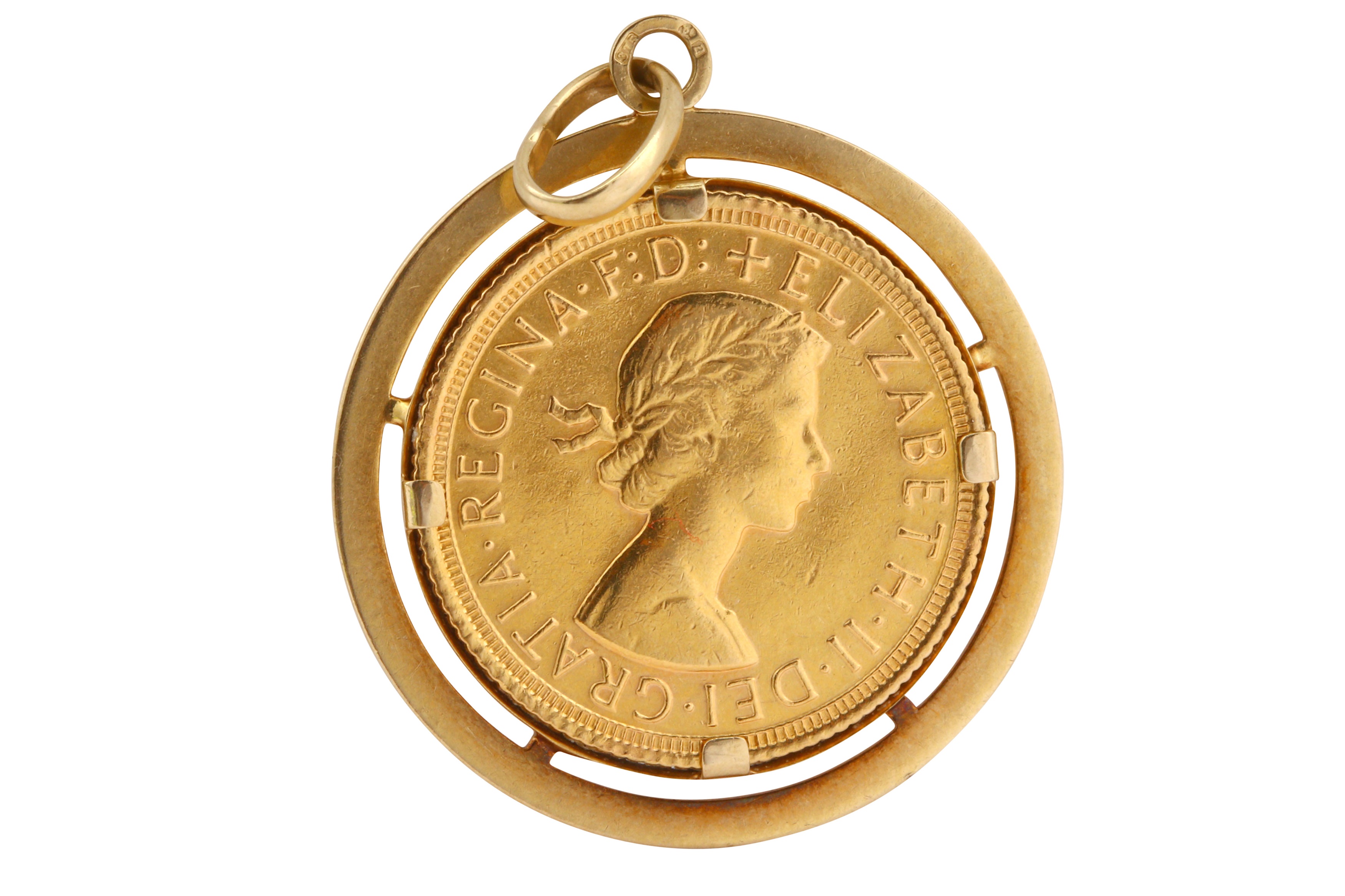 A Queen Elizabeth II full sovereign pendant - Image 2 of 2