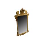A gilt framed Prince of Wales feathers mirror