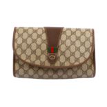 Gucci Beige Supreme Monogram Clutch