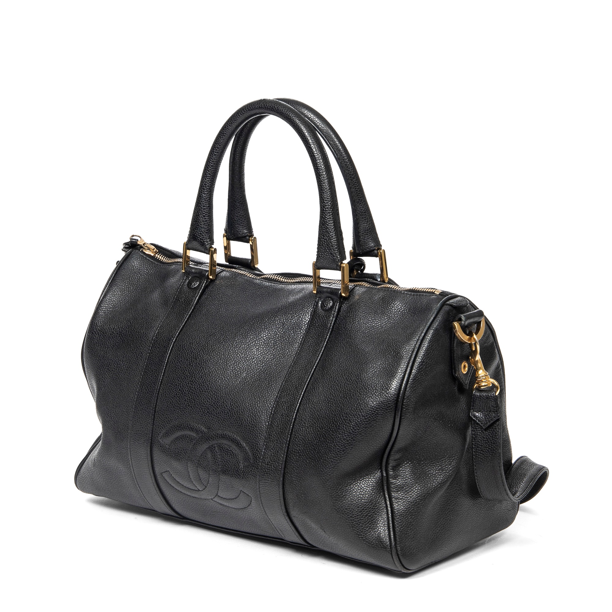 Chanel Black Logo Boston Bag - Image 7 of 7