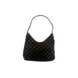 Gucci Black Guccissima Shoulder Zip Tote