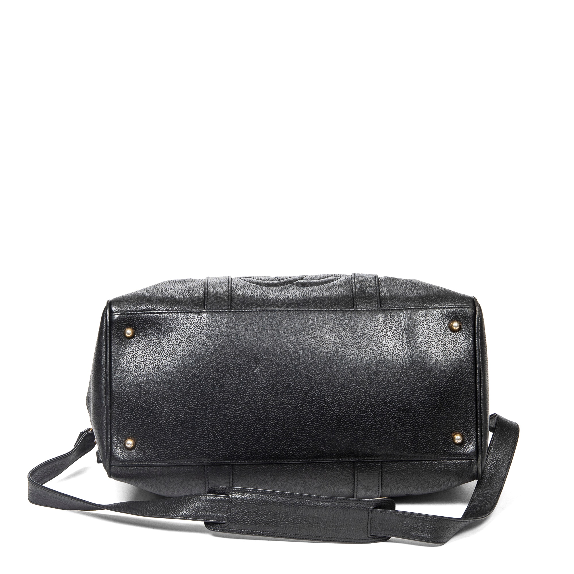 Chanel Black Logo Boston Bag - Image 5 of 7