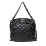 Chanel Black Quilted Leather Shoulder