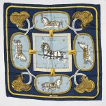 Hermes 'Grand Apparat' Silk Scarf