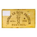 Chateau Le Bon Pasteur 1995 in Original Wooden Case