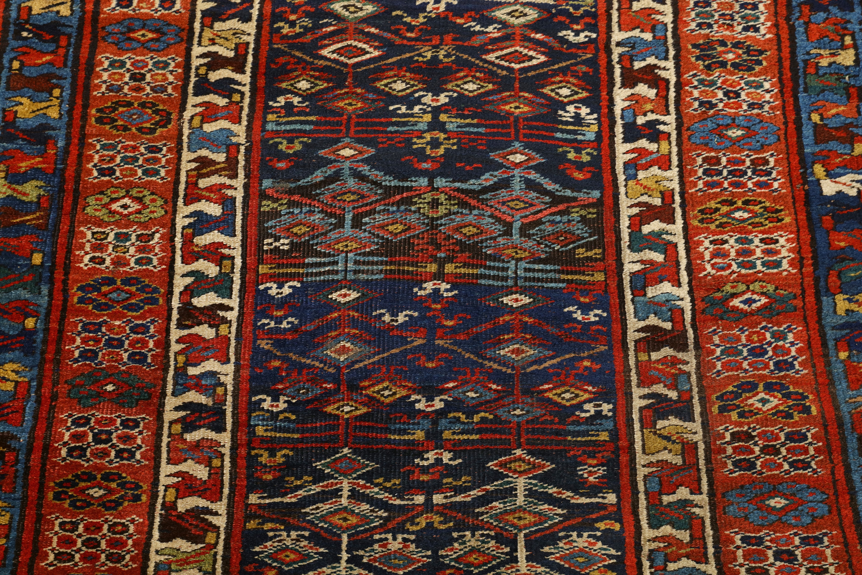 AN ANTIQUE NORTH-WEST PERSIAN RUNNER - Image 4 of 7